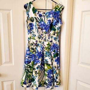 EUC Julian Taylor Floral Spring Dress, 4